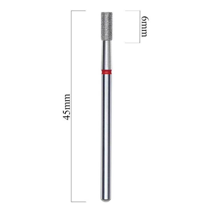 Frez diamentowy walec czerwony Staleks Expert średnica 2,5 mm część robocza 6 mm 3.jpg