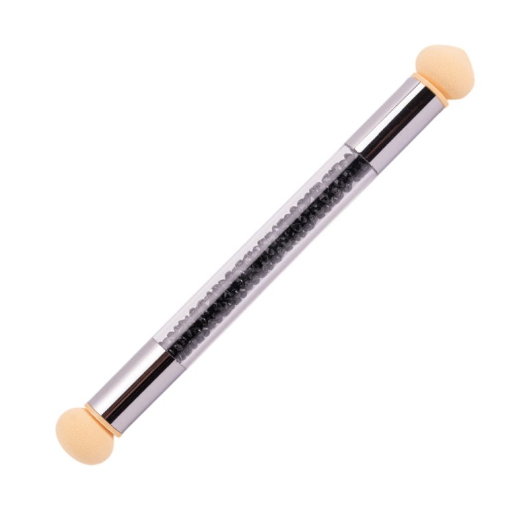 Dwustronny pędzel gąbka do ombre i nail art z cyrkoniami czarny (1).jpg
