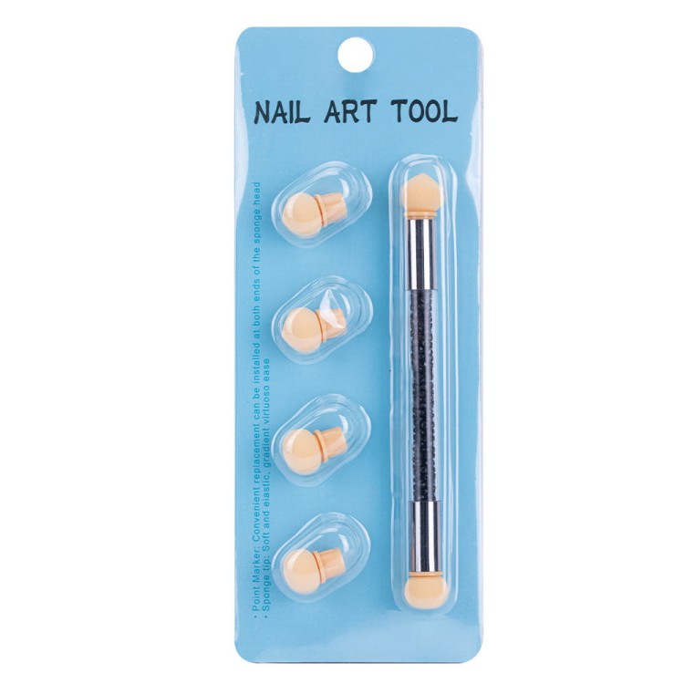 Dwustronny pędzel gąbka do ombre i nail art z cyrkoniami czarny (2).jpg