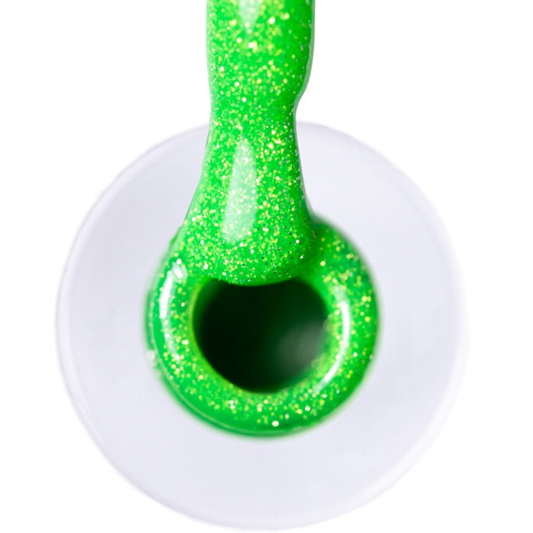 Lakier LED UV Gel Polish Greens Flash Glitter Green AlleLac HEMA Di-HEMA Free 6g 3.jpg
