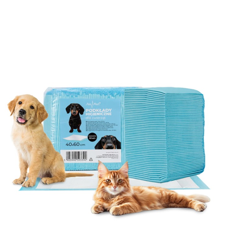 5903990593390 PODKŁADY HIGIENICZNE DLA ZWIERZĄT 50SZT NIEBIESKIE 40x60cm 1.jpg