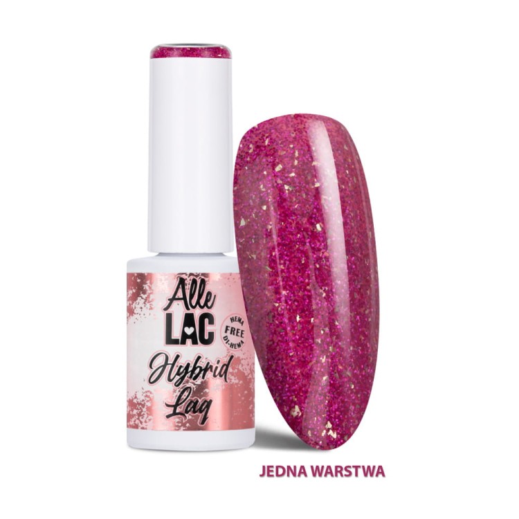Lakier LED UV Gel Polish Pinks Fuchsia Glitter Allelac HEMA Di-HEMA Free 6g 1.jpg