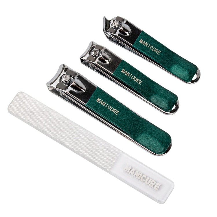 ZESTAW NARZĘDZI DO PAZNOKCI 4SZT CIEMNY ZIELONY 2.jpg