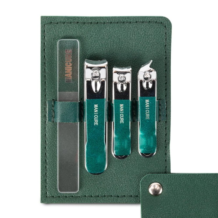 ZESTAW NARZĘDZI DO PAZNOKCI 4SZT CIEMNY ZIELONY 5.jpg