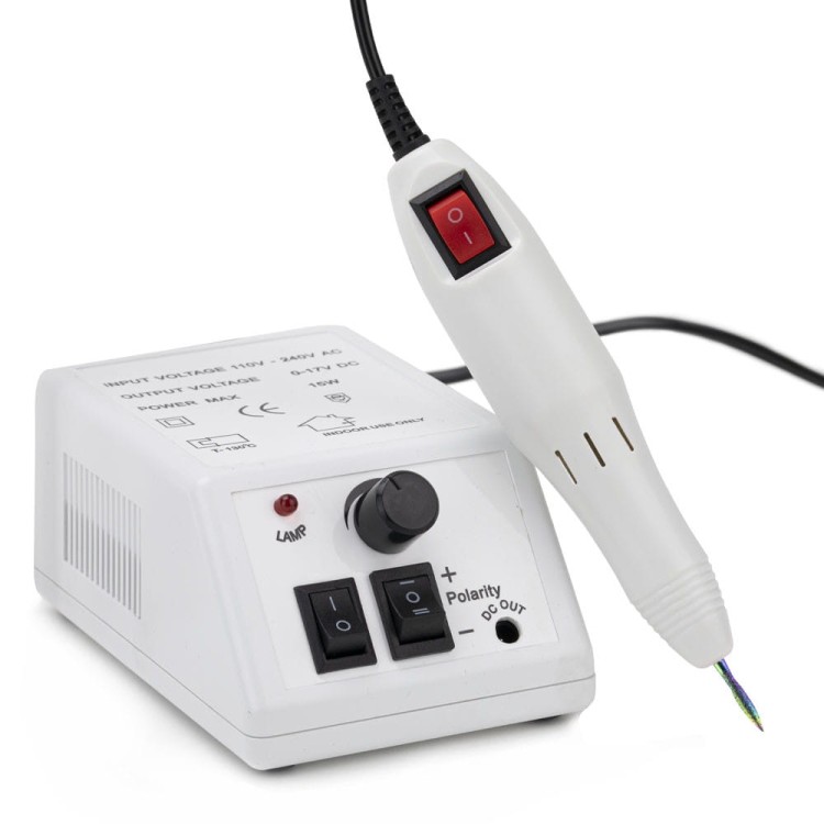 Frezarka do manicure 15W No Name z kompletem frezów biała white DM298 20 000 obrotów (2).jpg