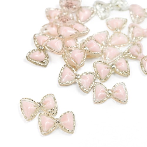 Ozdoby do paznokci kokardki 3D różowo złote 20 szt 1.jpg