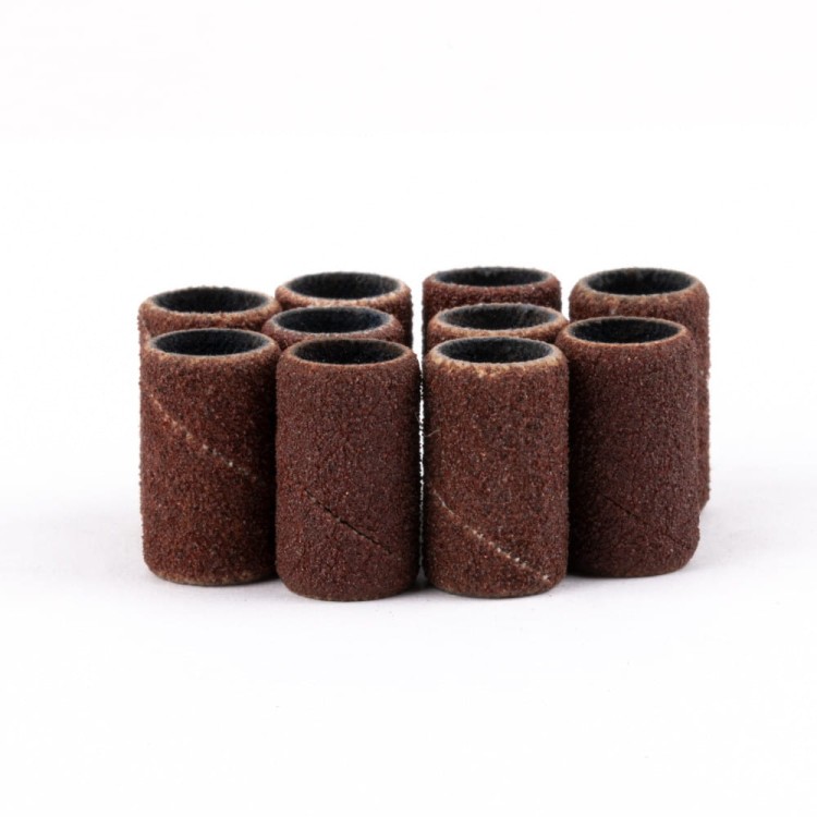 Kapturki do manicure i pedicure mandrele nakładki ścierne cylinder 6mm gradacja 150 AlleMed 50szt 2.jpg