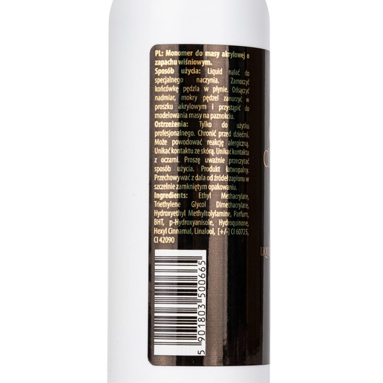 Liquid do akrylu monomer MollyLac Cherry Cherry Lady o zapachu wiśni 100 ml 3.jpg