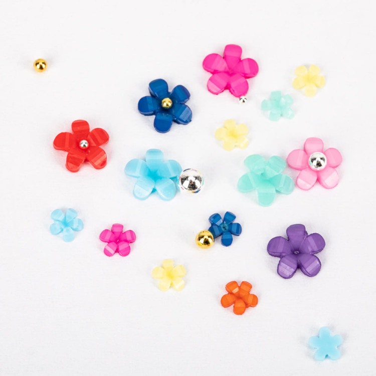 Ozdoby do paznokci Molly Nails akrylowe kwiatki mix kolorów ok 300 sztuk kasetka 2.jpg