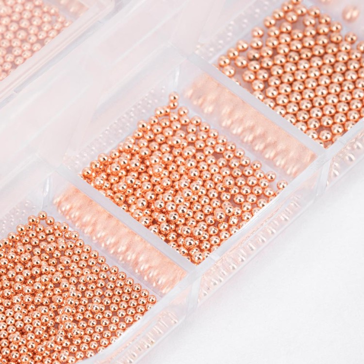 Ozdoby do paznokci Molly Nails kasetka bulion różowe złoto 1000 szt 3.jpg