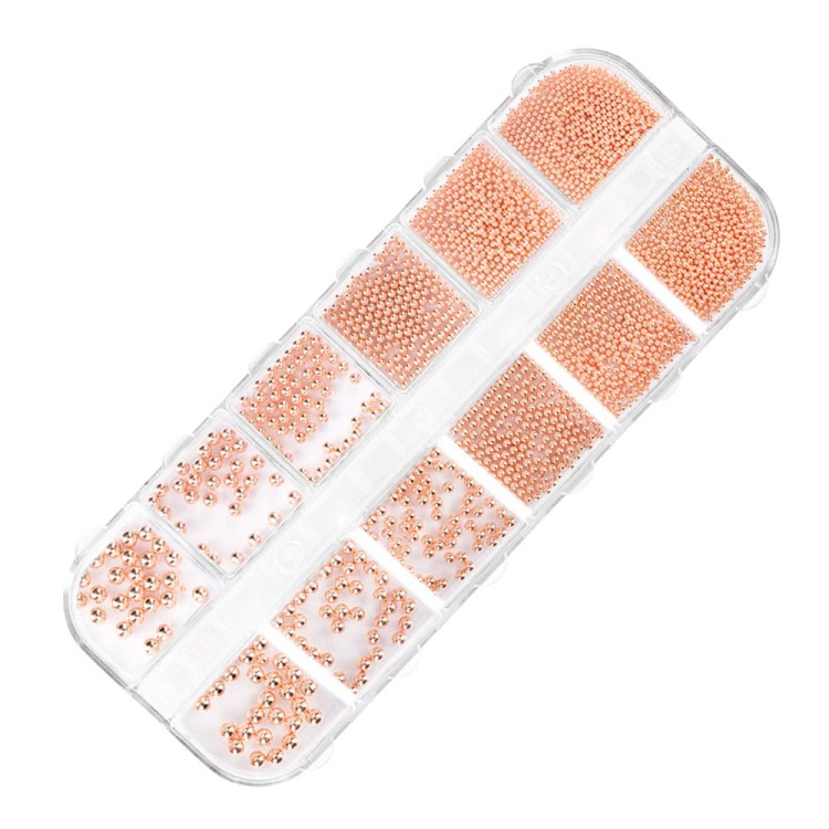 Ozdoby do paznokci Molly Nails kasetka bulion różowe złoto 1000 szt 5.jpg