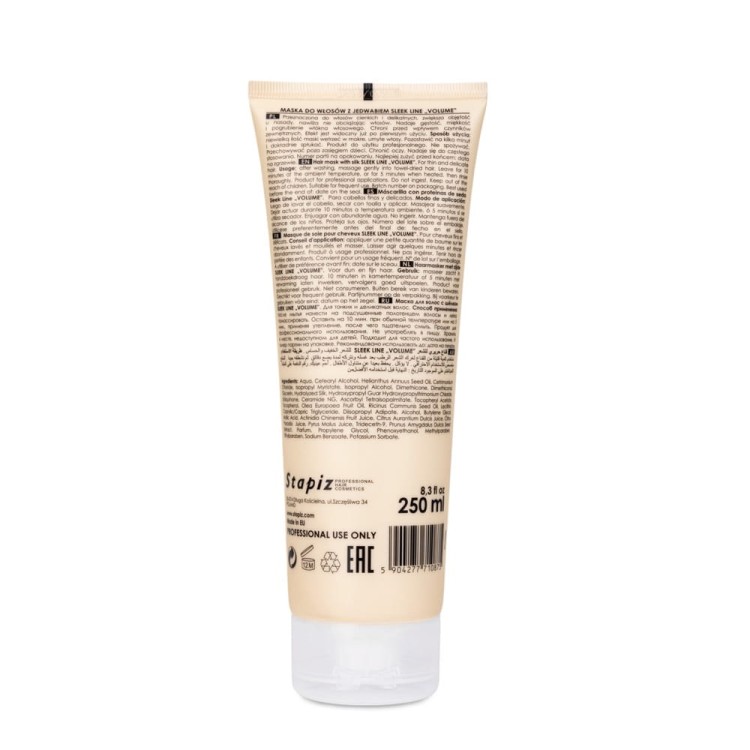 Maska do włosów z jedwabiem Stapiz Sleek Line Volume 250 ml (3).jpg