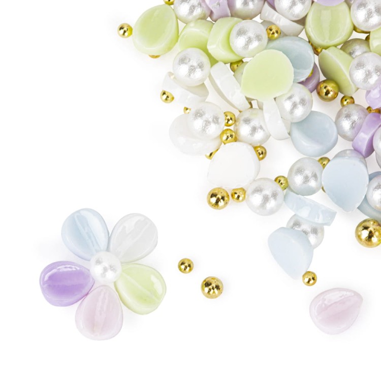 OZDOBY DO PAZNOKCI MOLLY NAILS KWIATKI AKRYLOWE MIX KOLORÓW 150SZT KULKI NR 2 1.jpg