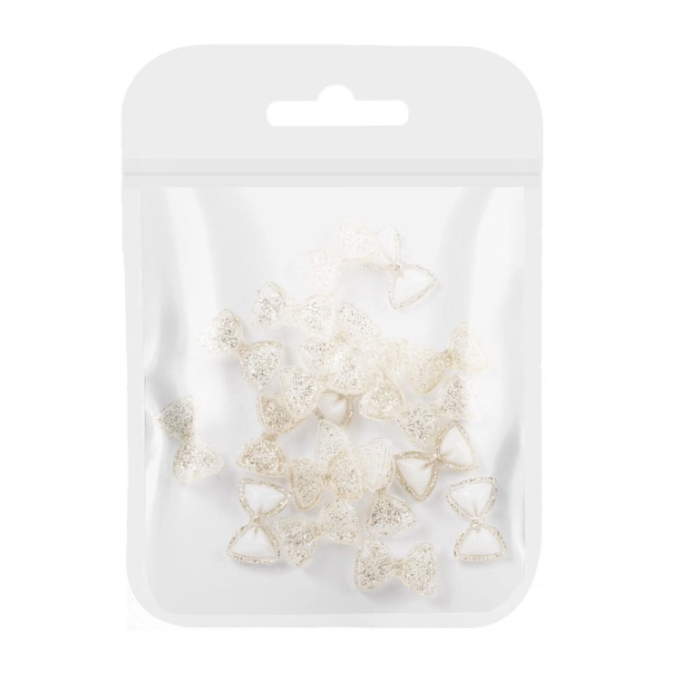 Ozdoby do paznokci kokardki 3D białe 20 szt (3).jpg