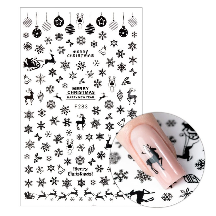 NAKLEJKI DO PAZNOKCI CIENKIE SAMOPRZYLEPNE ŚWIĄTECZNE F283 CZARNE 1.jpg