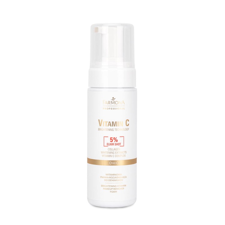 Witaminowa pianka rozjaśniająca do demakijażu Farmona Vitamin C 5% elixir shot 150ml 1.jpg