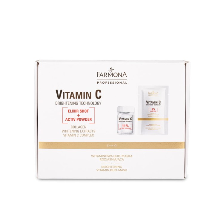 Witaminowa Duo-maska rozjaśniająca Farmona Vitamin C elixir shot + activ powder 70g 1.jpg