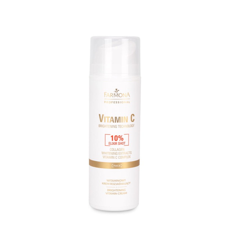 Witaminowy krem rozjaśniający Farmona Vitamin C elixir shot 10% 150 ml 1.jpg