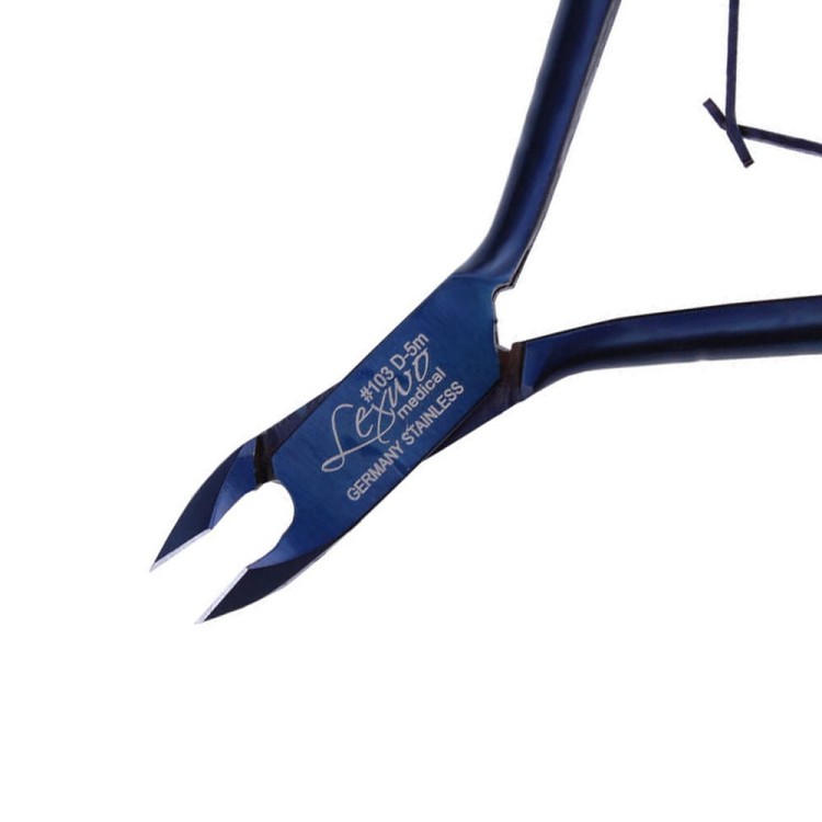 Cążki do skórek Lexwo niebieskie blue 103D-5 mm (2).jpg