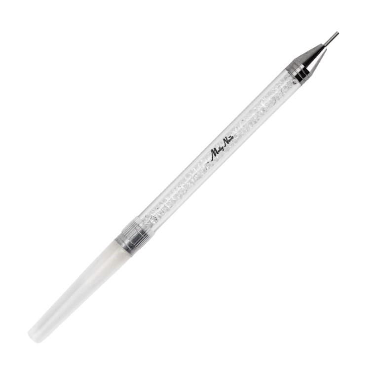 DWUSTRONNY PRZYRZĄD APLIKATOR WOSKOWY Z SONDĄ DO CYRKONII I OZDÓB BIAŁY MOLLY NAILS 3.jpg