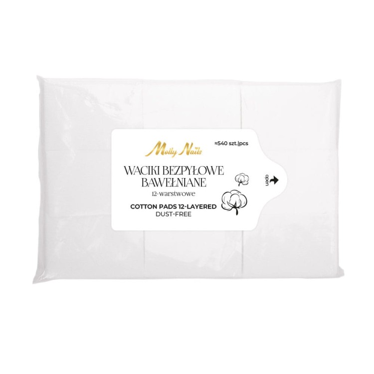 Waciki bezpyłowe bawełniane 12 warstwowe Molly Nails ok. 540 sztuk 6.jpg