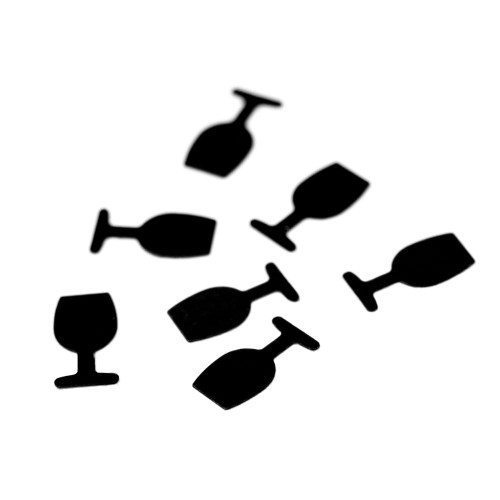 Ozdoba do paznokci Molly Nails kieliszki czarne 2g 2.jpg