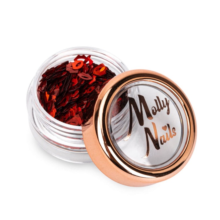 Ozdoba do paznokci Molly Nails czerwone usta 2g 5.jpg