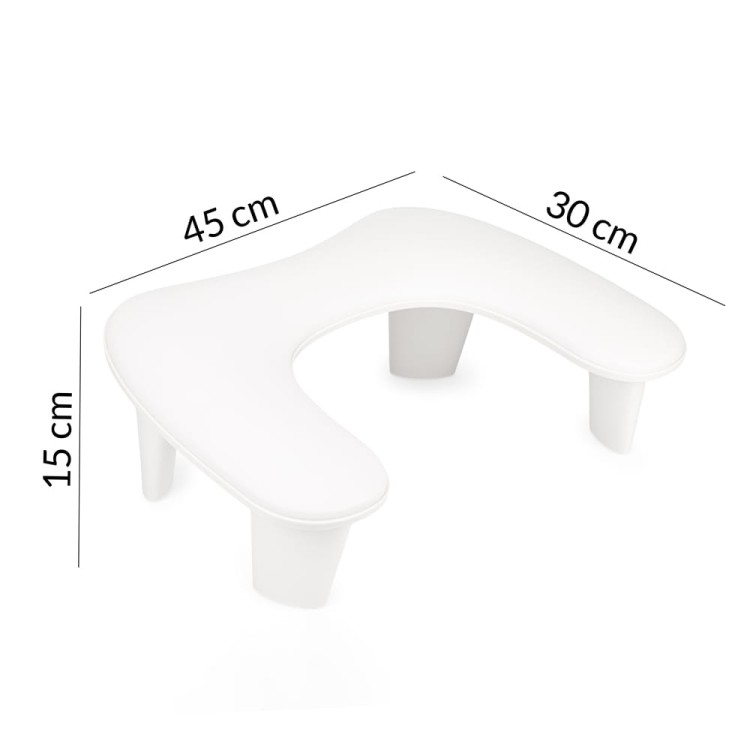 Podpórka do manicure na nóżkach Molly Nails biała 4.jpg