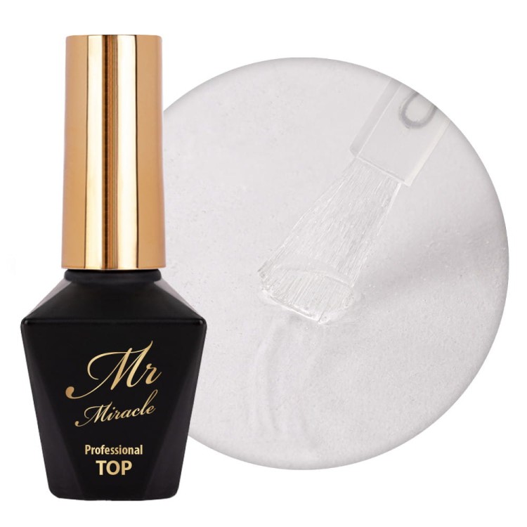 Top no wipe Mr Miracle Molly Nails do lakierów hybrydowych nie przyjmujący pigmentu Clear HEMADi-HEMA Free 10g.jpg