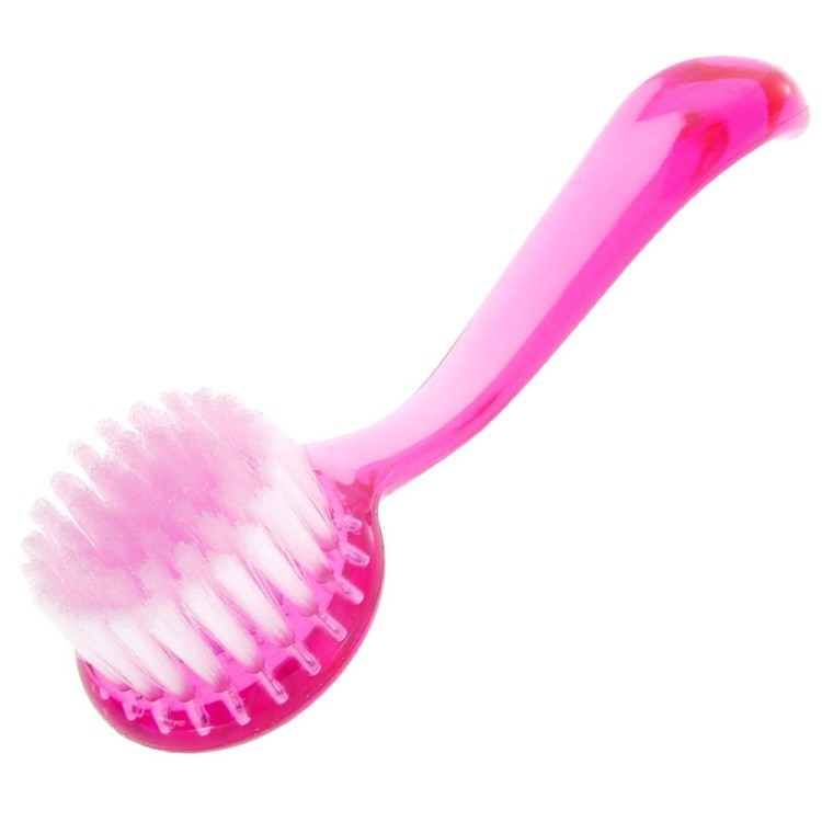 Szczoteczka do manicure i pyłu okrągła z rączką różowa (1).jpg