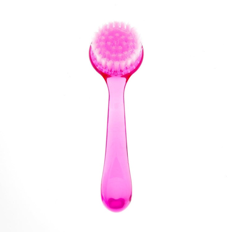 Szczoteczka do manicure i pyłu okrągła z rączką różowa (3).jpg