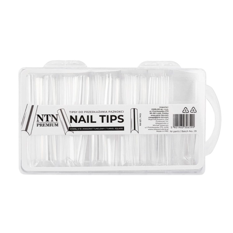 TIPSY DO PRZEDŁUŻANIA PAZNOKCI NAIL TIPS MODEL 5 10 KWADRAT TUNELOWY 100SZT 5.jpg