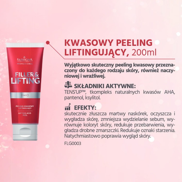 Peeling kwasowy liftingujący do twarzy Farmona Filler&Lifting 200ml (2).jpg