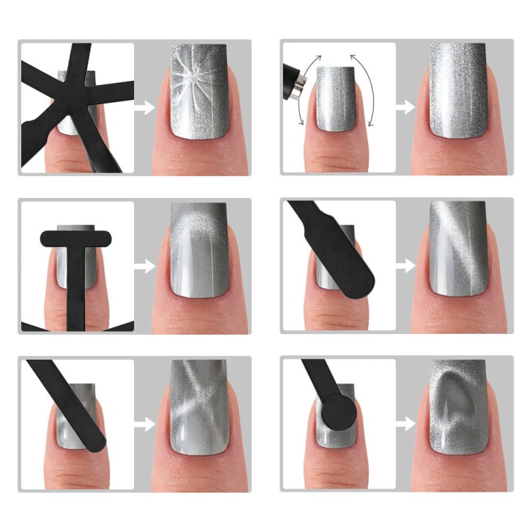 Magnetyczny lakier hybrydowy z efektem kociego oka Cat Eye Molly Nails (1).jpg