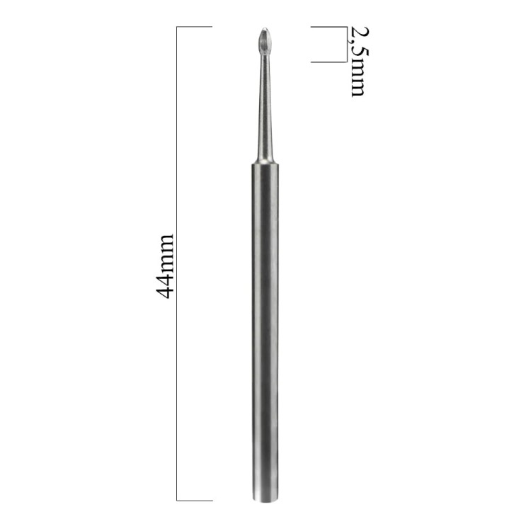 Frez z węglika spiekanego nail cleaner mini EXPERT średnica 1,2 mm część robocza 2,5 mm 3.jpg