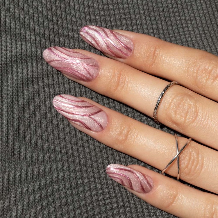 Pyłek lustrzany efekt do zdobień paznokci MollyLac Glass Effect Deep Pink Nr 4 (1).jpg