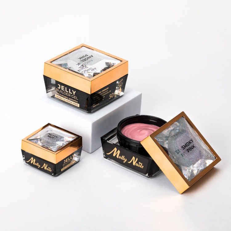Budujący żel samopoziomujący twardy średniogęsty builder gel self leveling Molly Nails.jpg