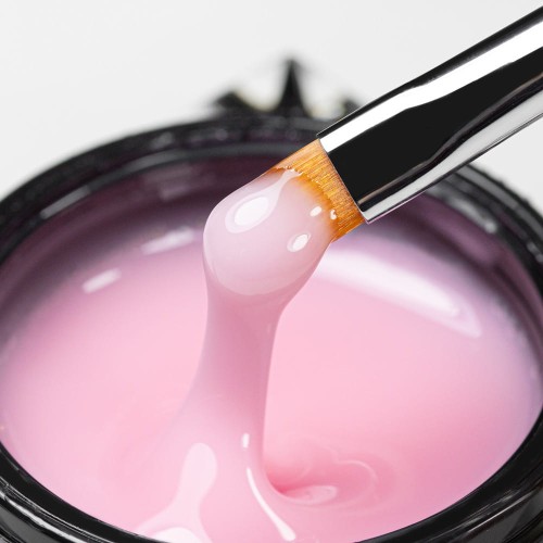 Budujący żel samopoziomujący twardy średniogęsty builder gel self leveling Molly Nails Angel Pink HEMADi-HEMA Free 15 g (2).jpg