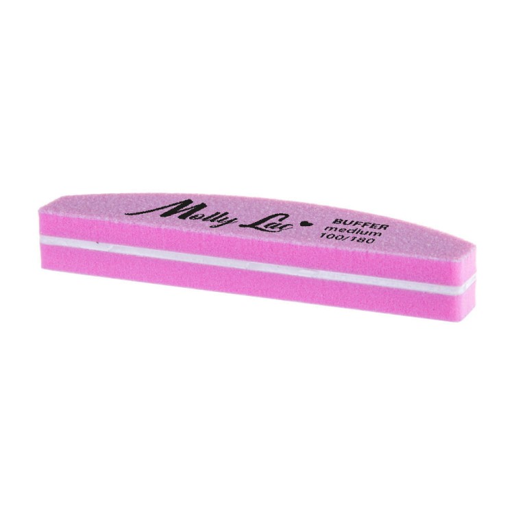 Polerka dwustronna Buffer mini półksiężyc łódka Medium 100180 MollyLac 5 szt (2).jpg