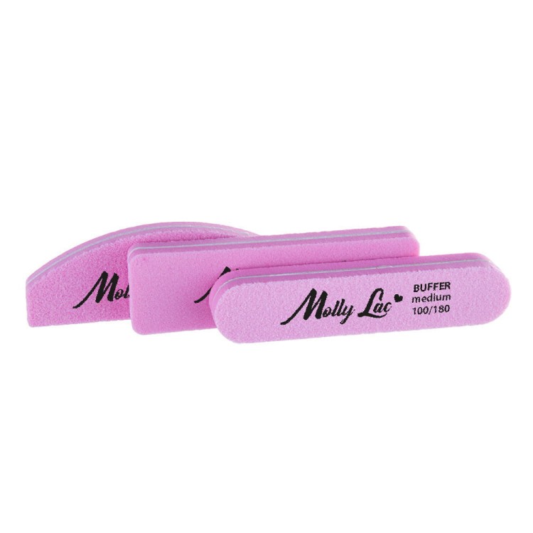 Polerka dwustronna Buffer mini półksiężyc łódka Medium 100180 MollyLac 5 szt (3).jpg