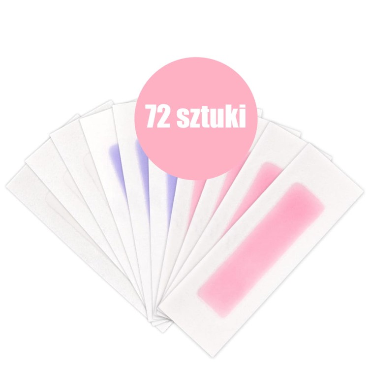 Plastry z woskiem do depilacji twarzy, bikini Xanitalia 72 szt 1.jpg
