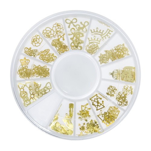 Ozdoby do paznokci karuzela z ozdobami mix kolorów Nr 20.jpg