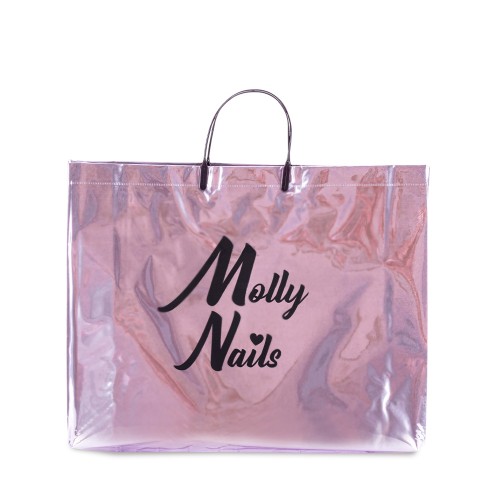 Torba lunchowa glossy pink Molly Nails 2.jpg