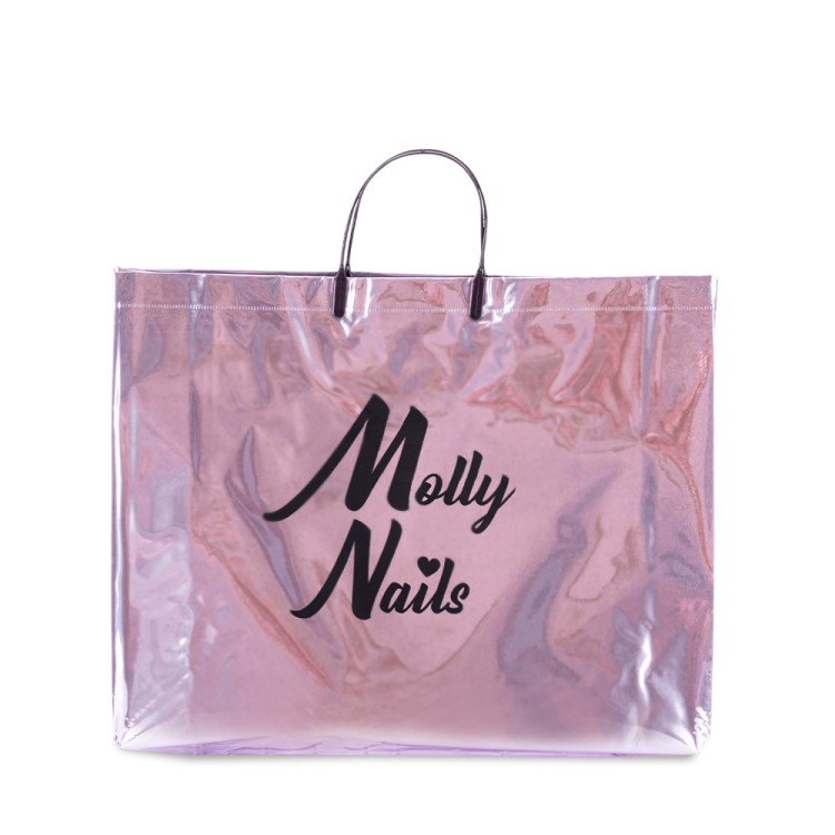 Torba lunchowa glossy pink Molly Nails 2.jpg