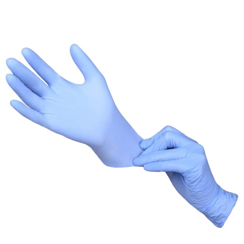 Rękawiczki nitrylowe diagnostyczne i ochronne Diamante rozmiar S niebieskie 2.jpg