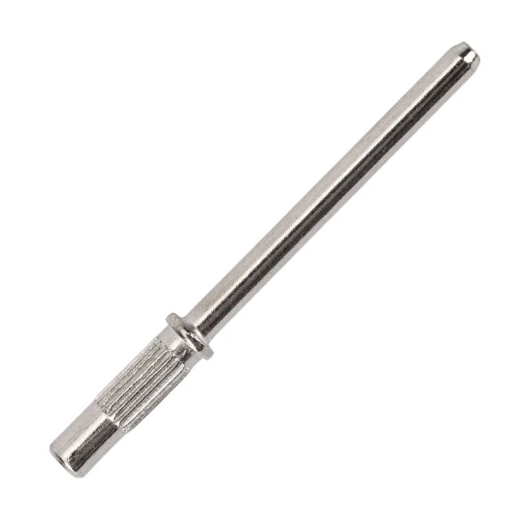 STALOWY TRZPIEŃ NOŚNIK DO KAPTURKÓW ŚCIERNYCH 38mm SREBRNY GŁADKI 1.jpg