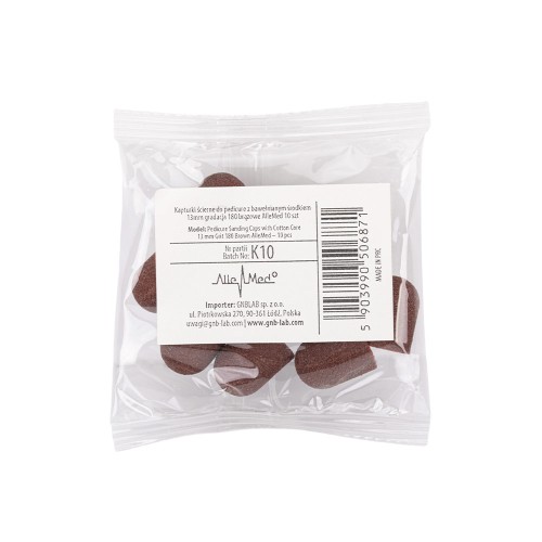 KAPTURKI ŚCIERNE DO PEDICURE Z BAWEŁNIANYM ŚRODKIEM 13MM GRADACJA 180 BRĄZOWE ALLEMED 10SZT 1a.jpg