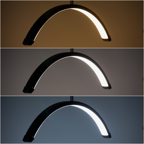 Lampa kosmetyczna LED łuk 20W podłogowa bezcieniowa czarna DZ-M3X 2.jpg