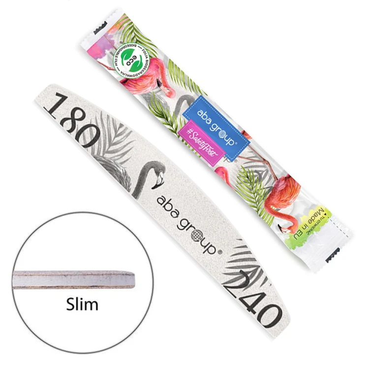 Pilnik do paznokci Bezpieczny Pakiet Slim półksiężyc łódka Aba Group zapakowany w jednorazową folię 180240 (3).jpg