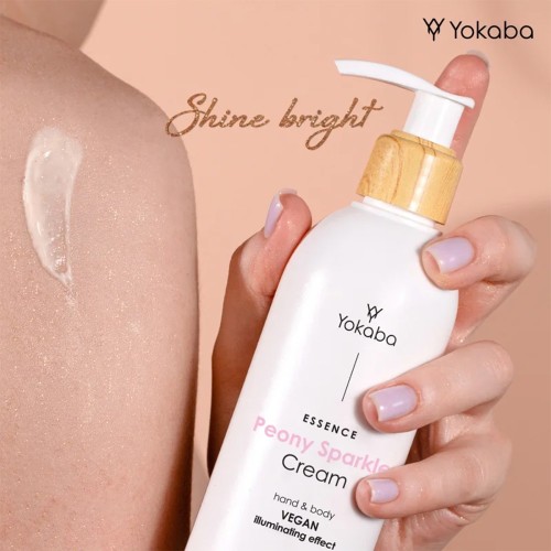Krem rozświetlający do rąk i ciała Yokaba Peony Sparkle 230 ml 2.jpg
